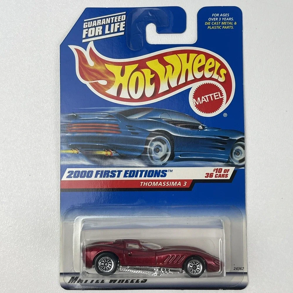 Hot Wheels 2000 First Editions 10 of 36 Cars Thomassima 3 070 Red Mattel Wheels